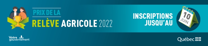 Publicité pour le Prix de la relève agricole 2022