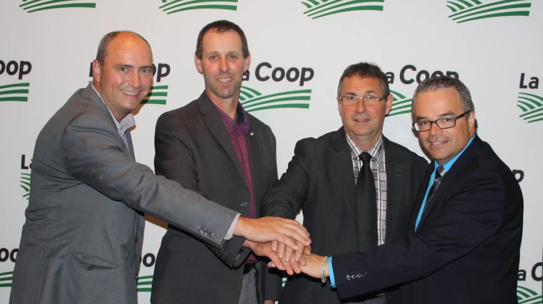 Gervais Laroche, André Normand, Renaud Bergeron et René Thériault.