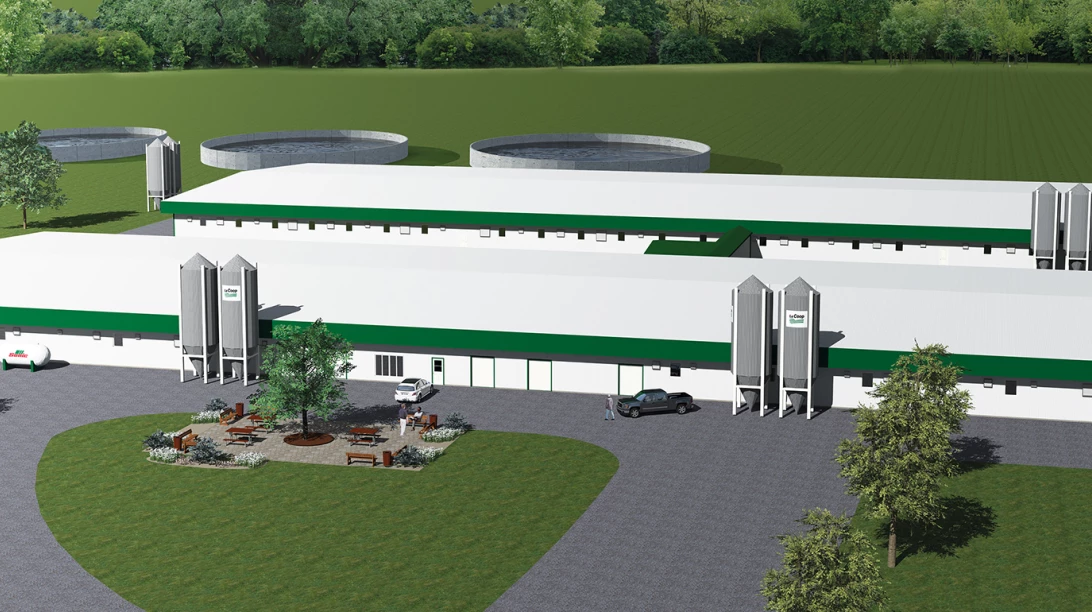 Image du design de la première maternité collective des Fermes boréales.