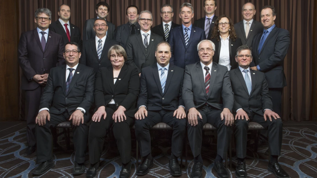 Photo des membres du nouveau conseil d'administration de La Coop Fédérée.