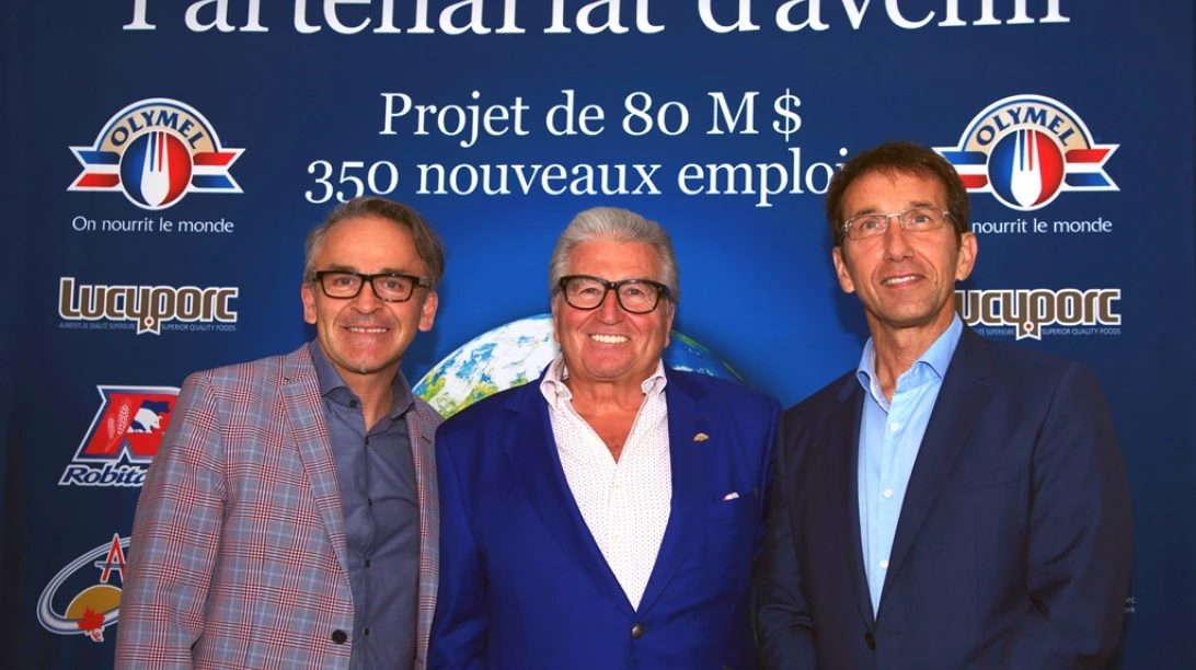 Photo de Denis Trahan, Réjean Nadeau et Claude Robitaille.