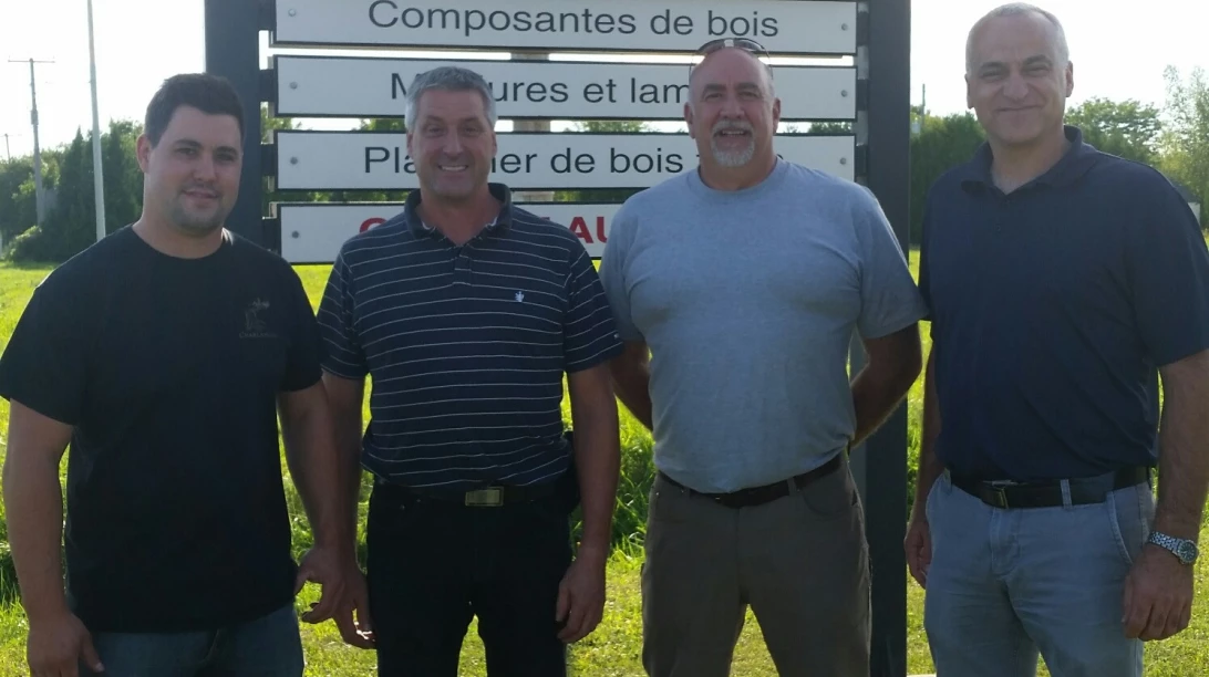 Personnes impliquées dans la création de la cour à bois et centre de tri de La Coop des Frontières.