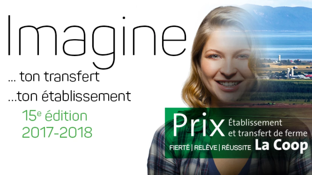 Annonce pour le Prix établissement et transfert de ferme.
