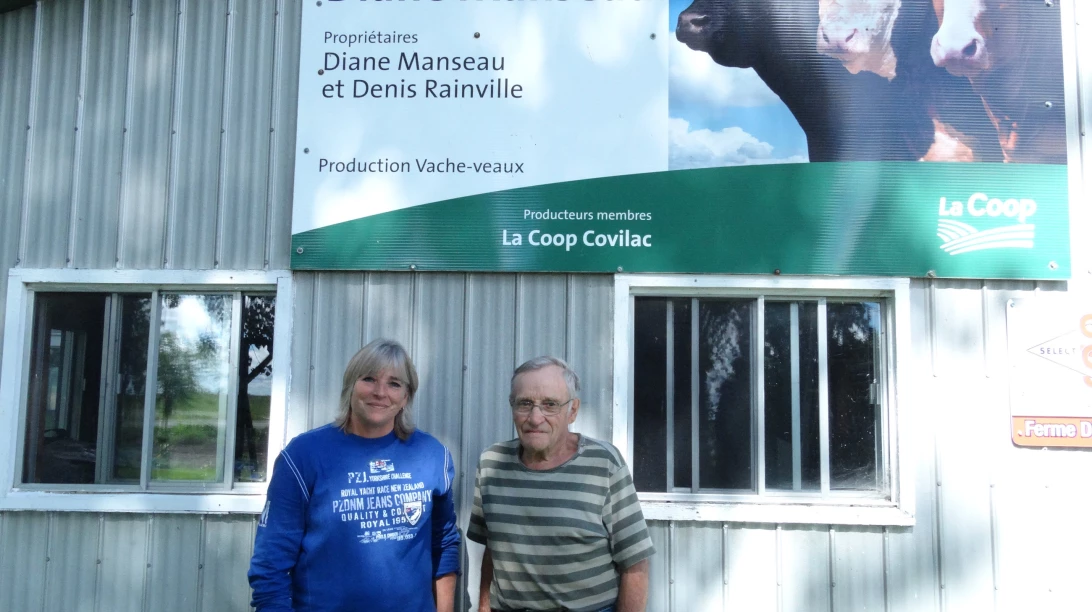 Diane Manseau et son père.