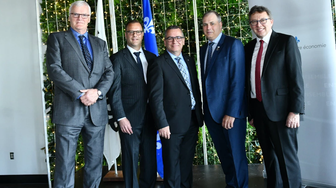 Normand Chouinard, Robert Bellisle, Mario Girard, Ghislain Gervais et Jean D’Amour