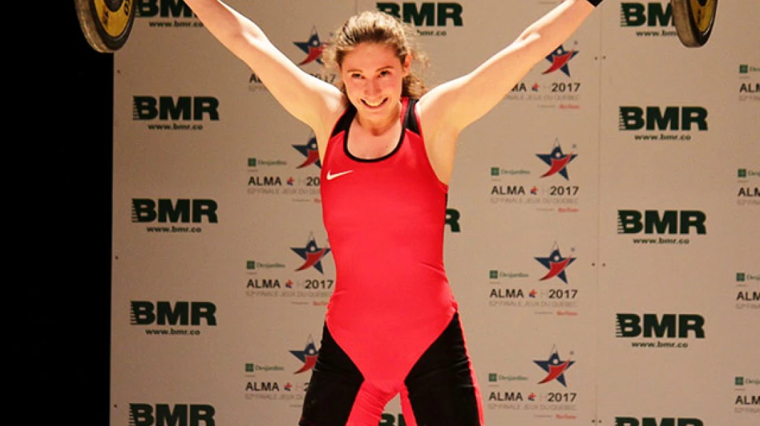 Fille participant aux Jeux du Québec.