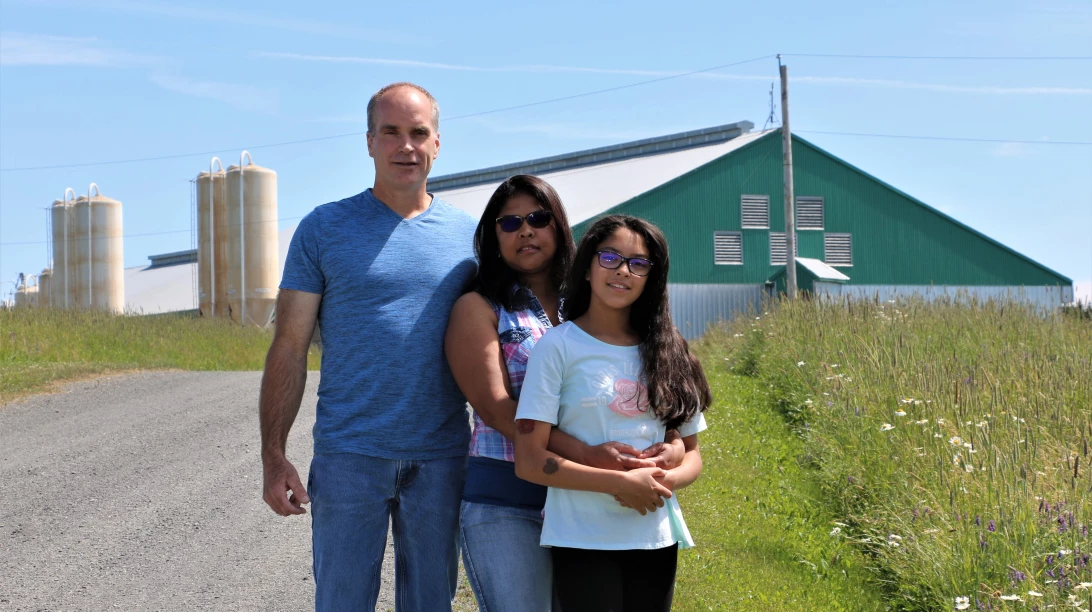 Gilles Bédard et sa famille