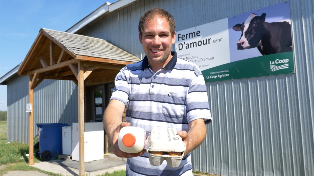 Produits laitiers de la Ferme D'amour.