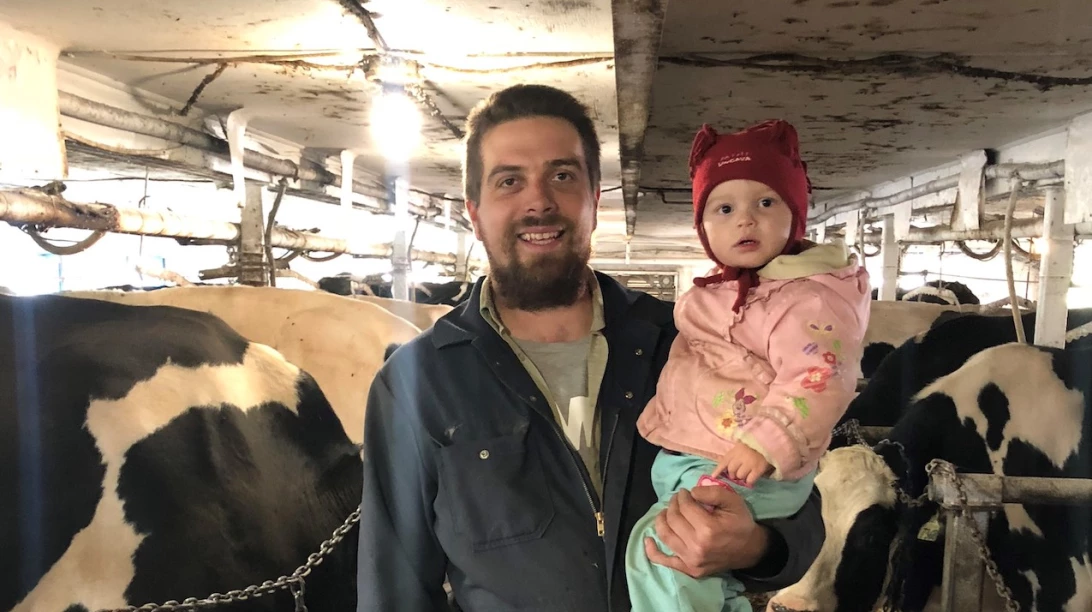 Olivier Morin et sa fille