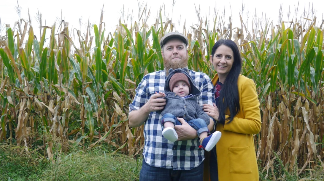 Michel Govaerts et sa famille.