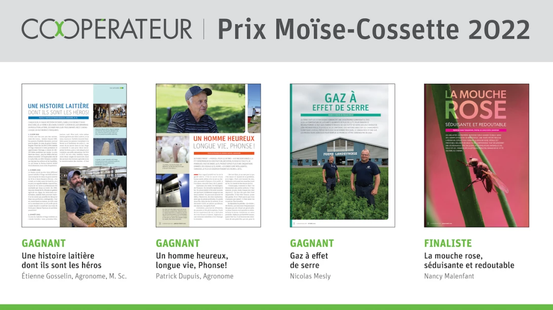 Prix Moïse-Cossette.