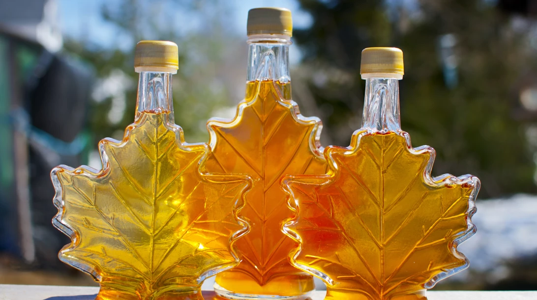 Bouteille de syrop d'érable