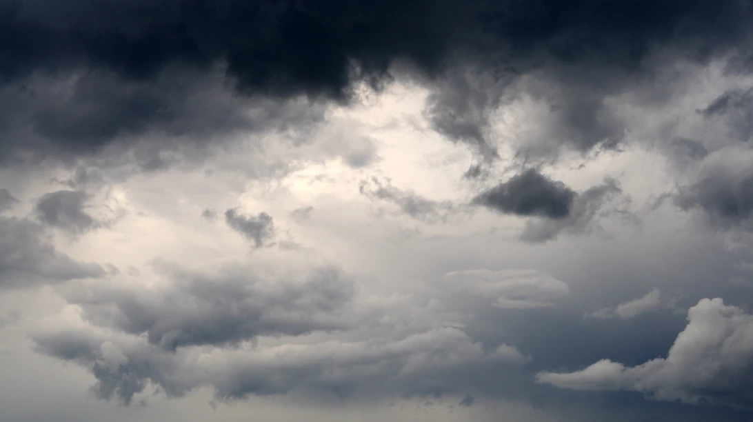 Ciel gris.
