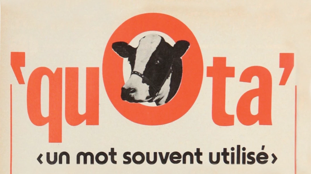 Publicité sur le quota de 1978.