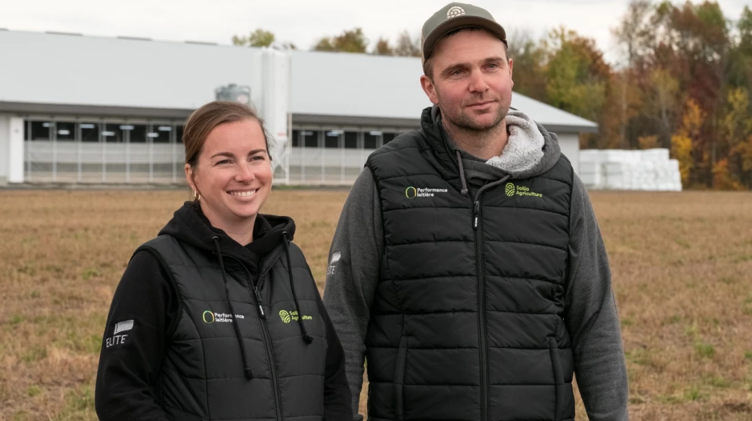 Élyse Groleau et son conjoint