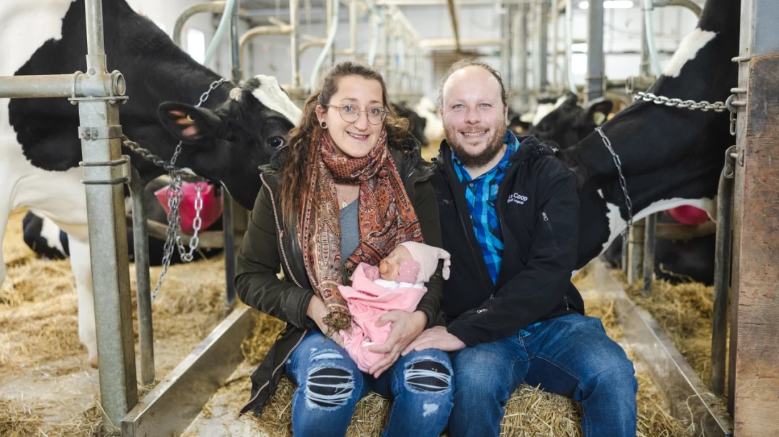 Frédéric Larochelle, Marianne Hébert et leur poupon, Lily