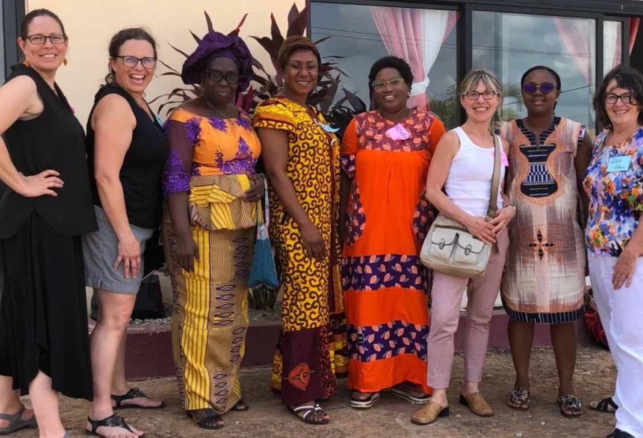 Groupe de femmes lors d'une mission de SOCODEVI