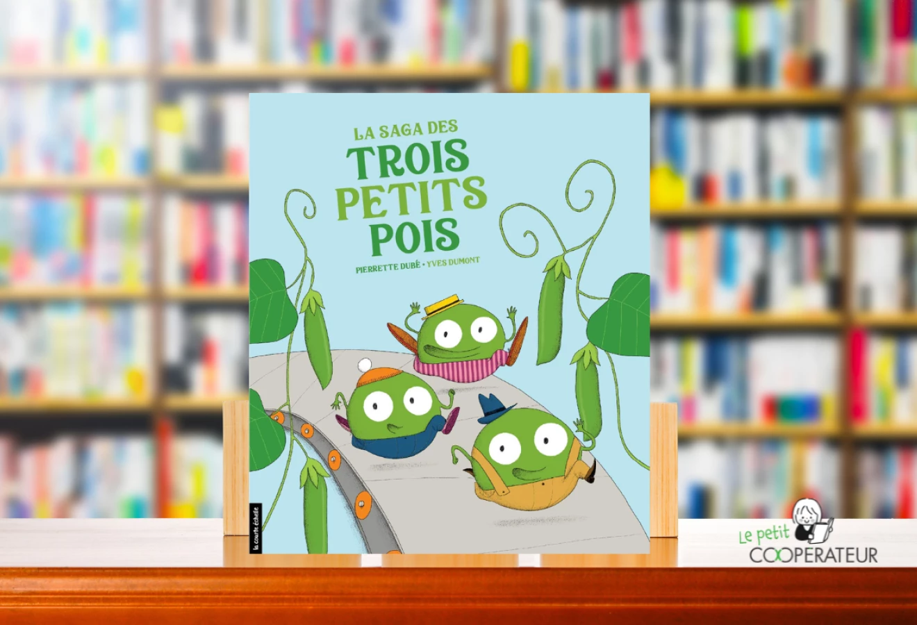 La saga des trois petits pois écrite par Pierrette Dubé 