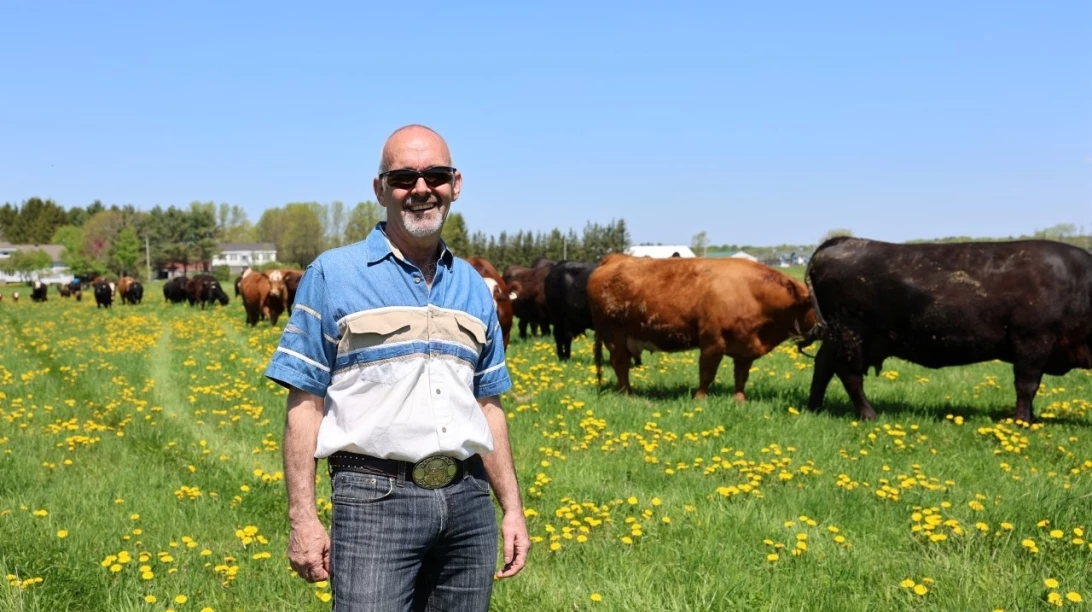 Jean Lambert, le propriétaire de la Ferme Bovicole