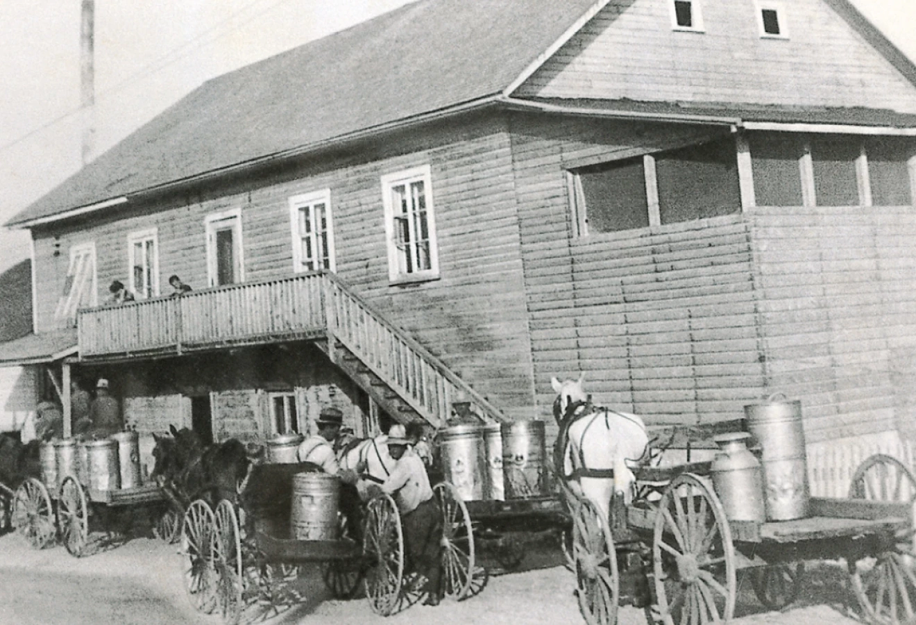 La fromagerie Perron de Saint-Prime en 1910