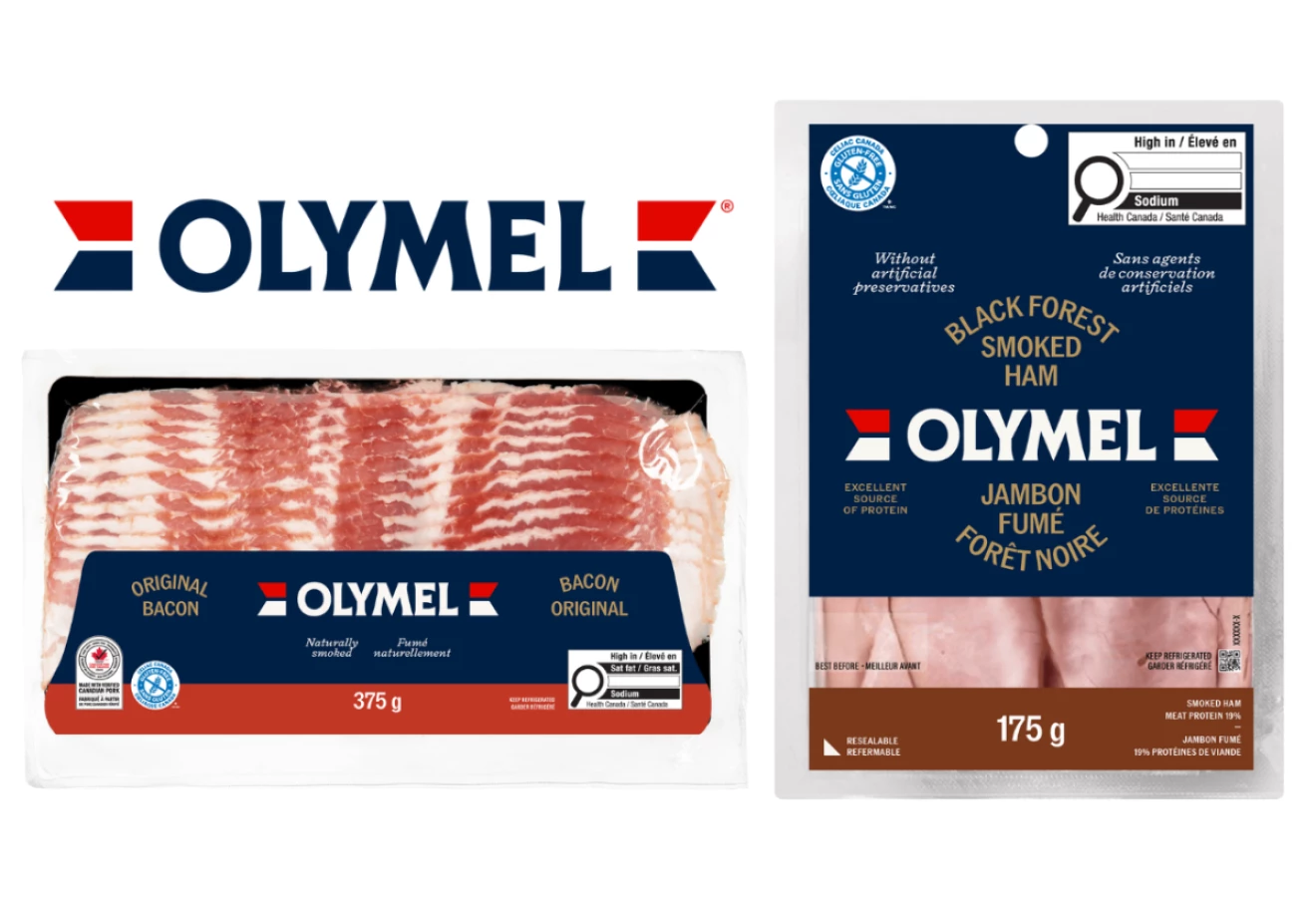 Visuel présentant la nouvelle image de marque d'Olymel