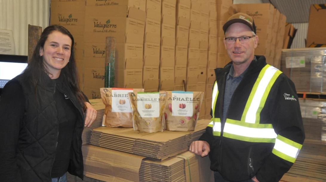Stéphanie et Pierre Vaillancourt de la Ferme Valupierre