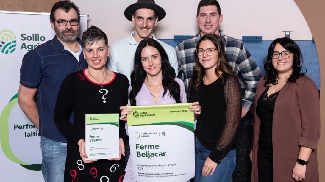 Ferme Beljacar d'Acton Vale avec 3.05 kg/jour