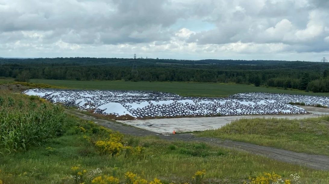 Meule d'ensilage