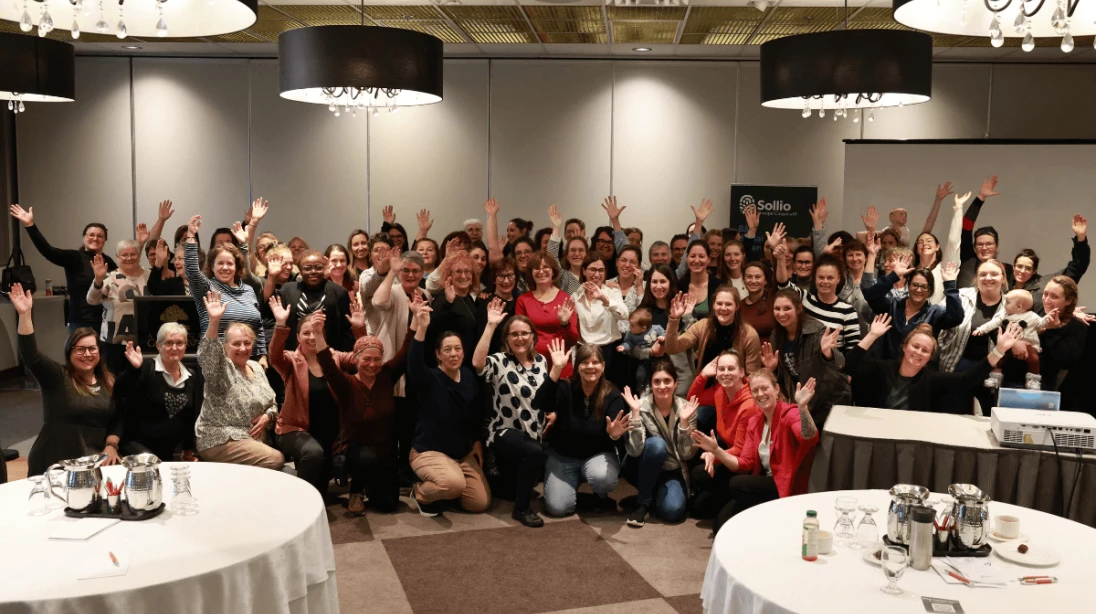 Groupe de participantes du Colloque des coopératrices 2025