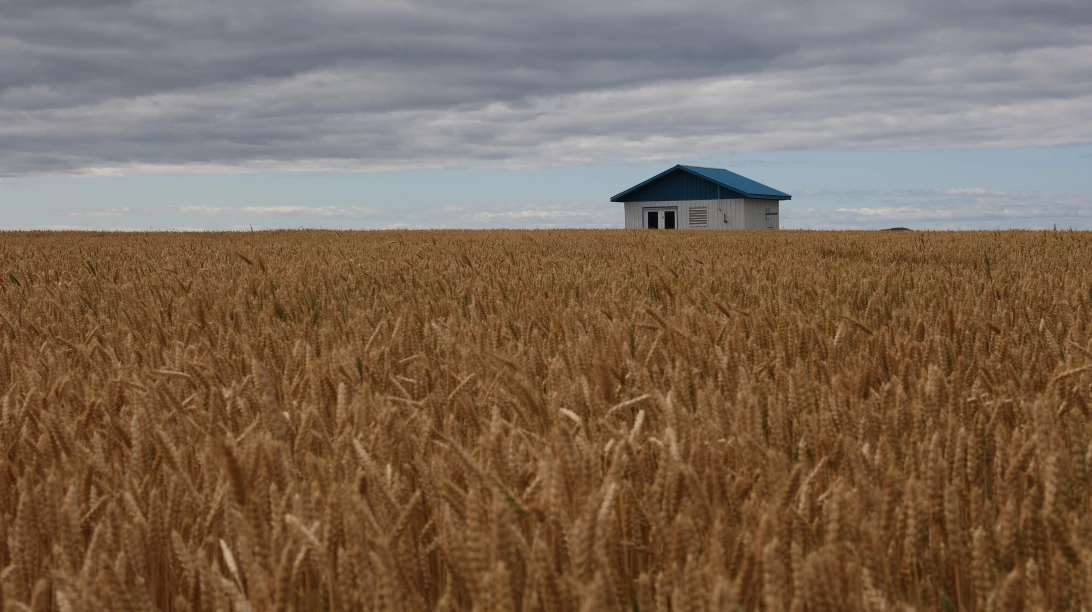 Du blé doré prêt pour la récolte à l'automne