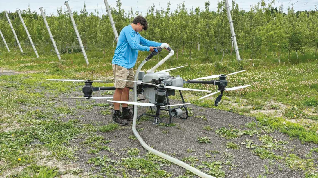 Drone avec une personne