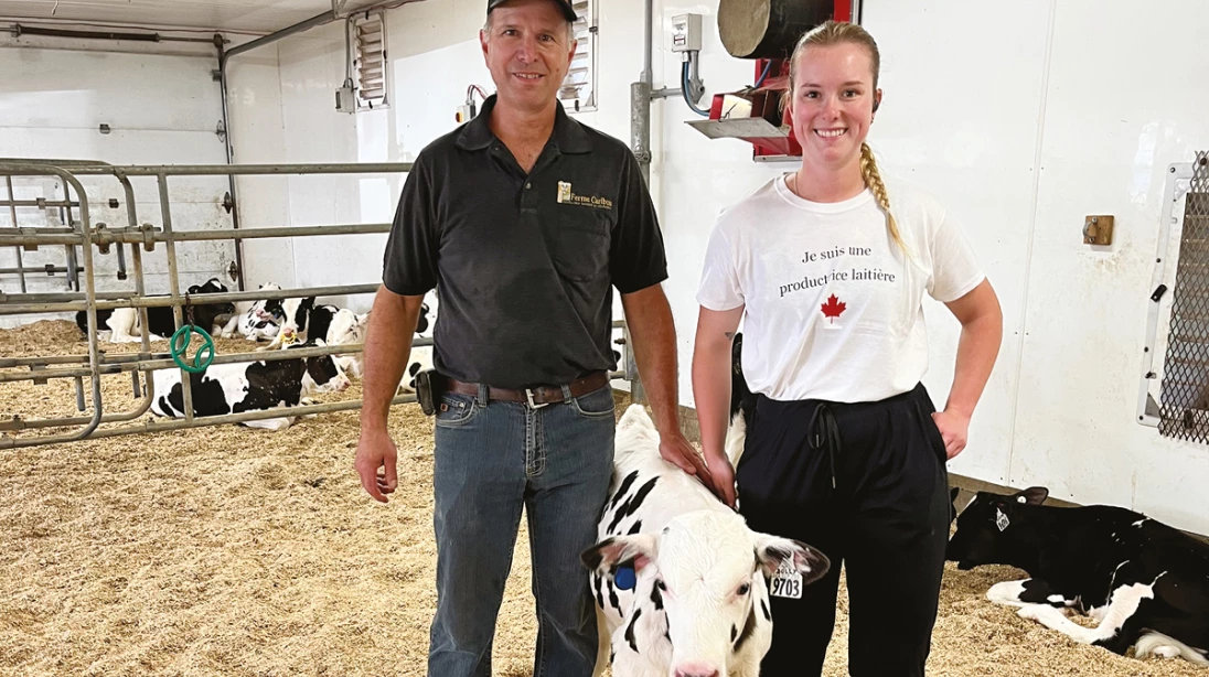 Jasmin et Viviane Mathieu de la Ferme Caribou