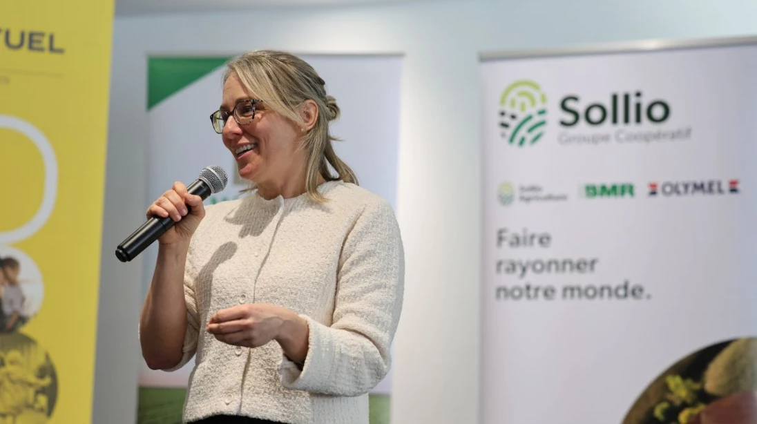 Ève Pontbriand-Sarao, agronome et conseillère produits numériques et innovation chez Sollio Agriculture