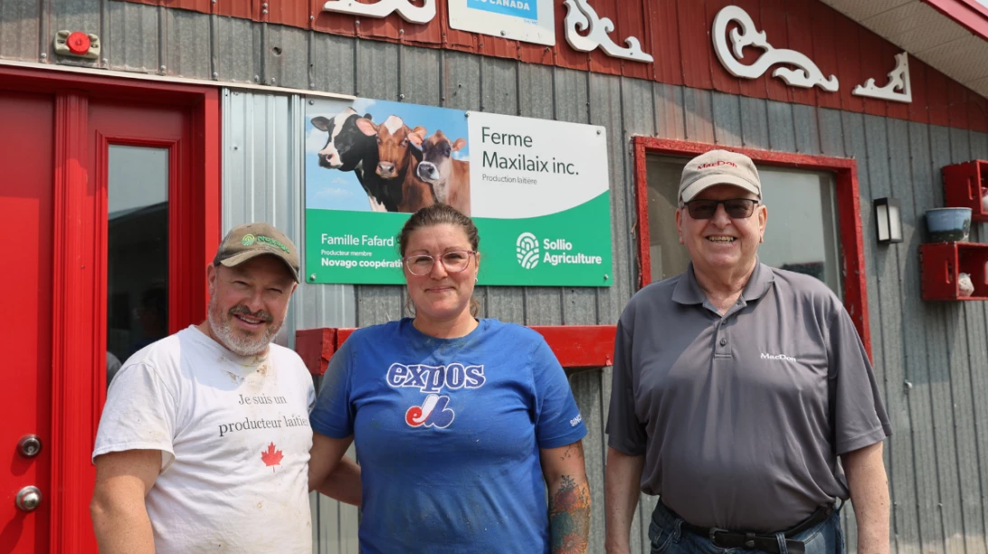 Alexandre Fafard, Julie Massicotte et Michel, père d’Alexandre
