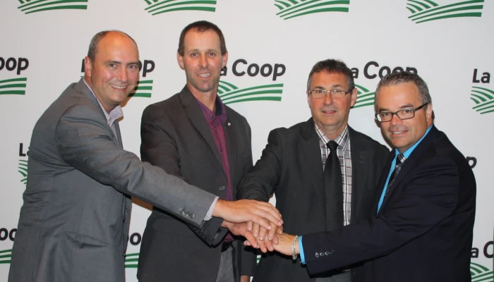 Gervais Laroche, André Normand, Renaud Bergeron et René Thériault.