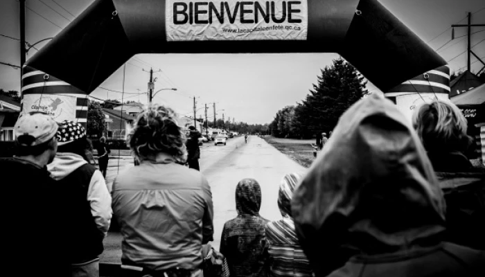 Photo d’un point stratégique du parcours du Défi La Coop Seigneurie.