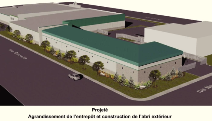 Design en trois dimensions du bâtiment BMR à Beloeil.