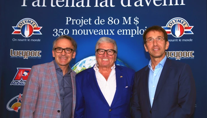 Photo de Denis Trahan, Réjean Nadeau et Claude Robitaille.