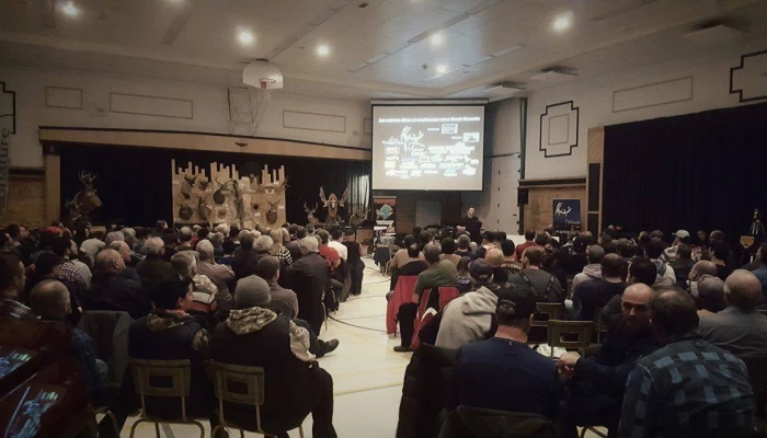 Photo d'un moment de la Soirée films et conférence du 20 janvier 2017.