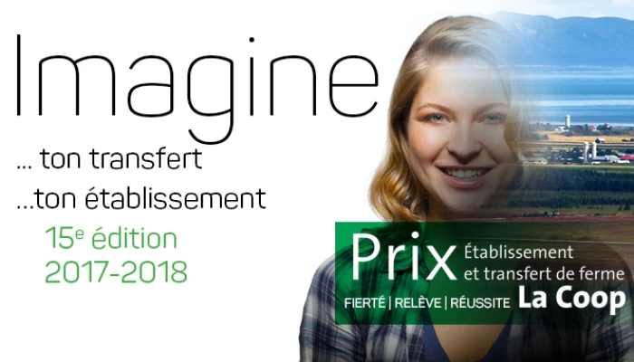 Annonce pour le Prix établissement et transfert de ferme.