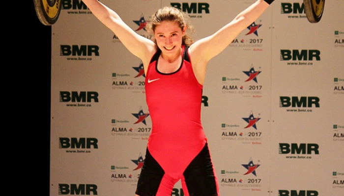 Fille participant aux Jeux du Québec.