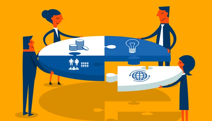 Personnes se partageant de l'équité