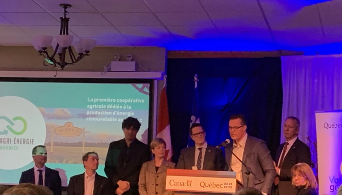 Lancement de la Coop Agri-Énergie Warwick.