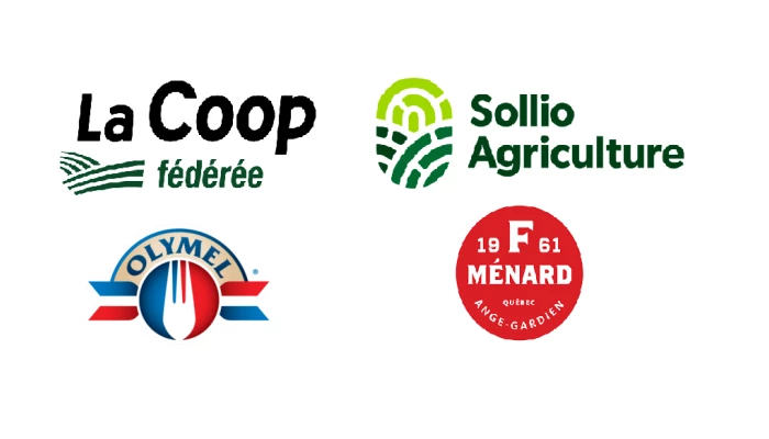 Logo des directions de La Coop fédérée et de ses divisions, Olymel et Sollio Agriculture.