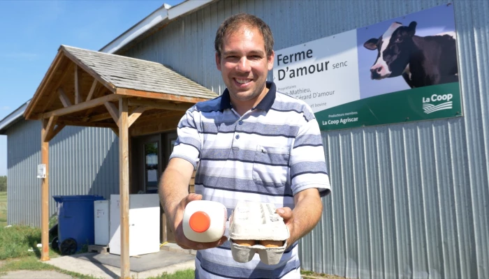 Produits laitiers de la Ferme D'amour.