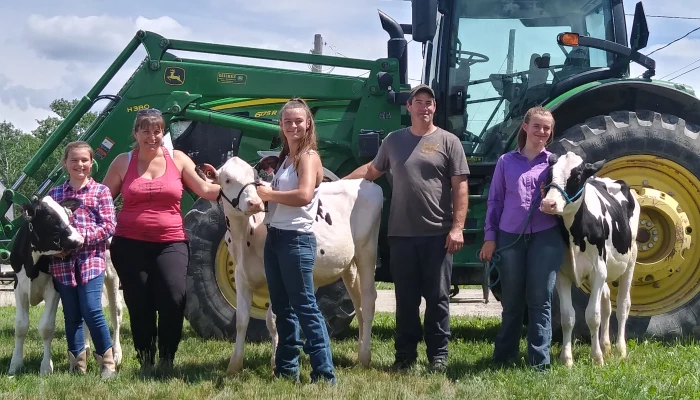 Famille Drouin de la Ferme Sical.
