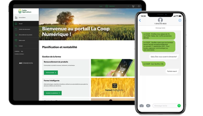 Saisie d'écran de l'AgConnexion