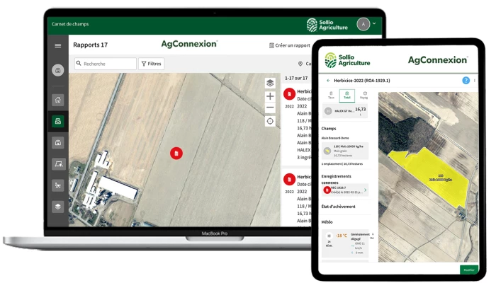 Saisie d'écran de l'AgConnexion