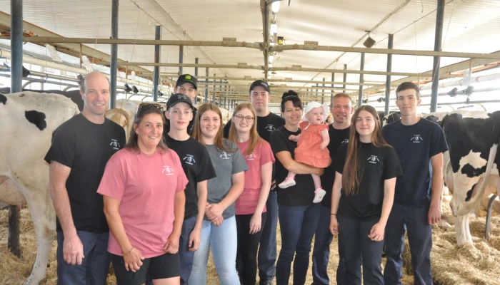 Les familles des frères Louis et Richard Smith.