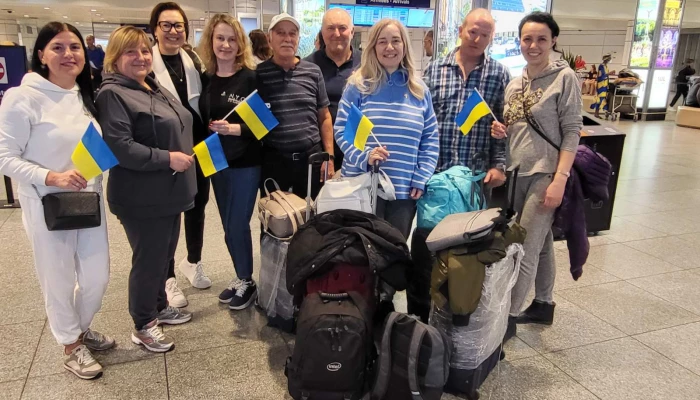 Membres d'une coopérative laitière d'Ukraine